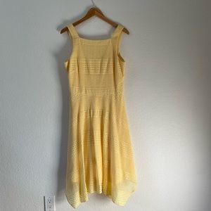 MAGGY LONDON Yellow crochet dress